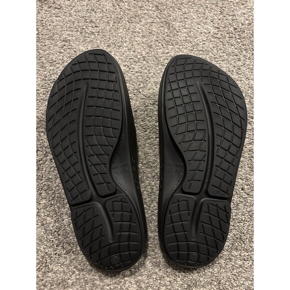 Oofos OOahh Mens Size 12 Recovery Slip-On Slides Beach Sandals Black - Picture 7 of 8